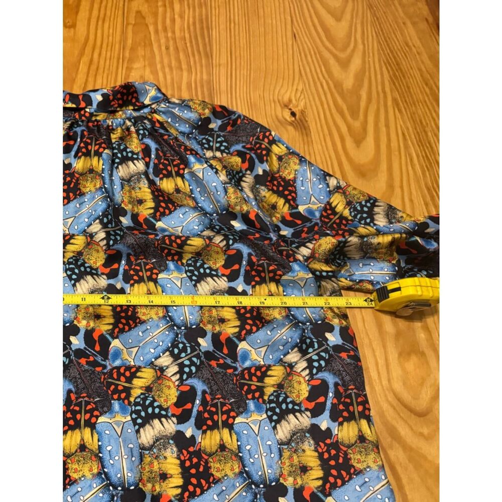 Ann Mashburn SIZE MED Beetle Floral Silk Atelier Tie Back Dress - Picture 6 of 10